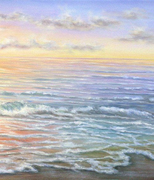 Ocean sunset by Ludmilla Ukrow