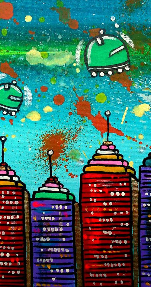 Planet Sky City by Maria Luisa  Azzini