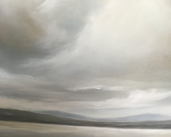 The Skies Declared Glory - Original Seascape Oil Painting on Stretched Canvas