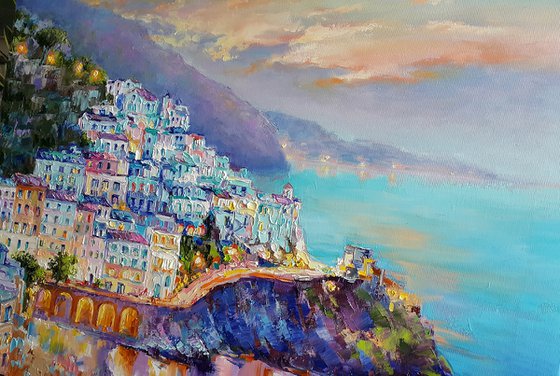 Summer evening on the Amalfi coast