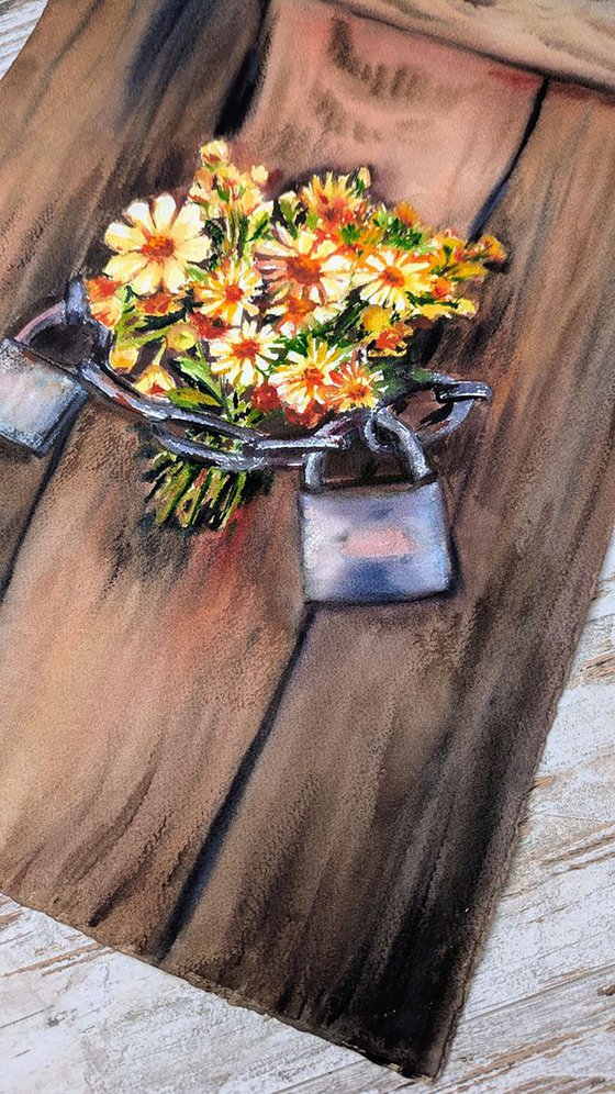 Flowers Behind the Lock