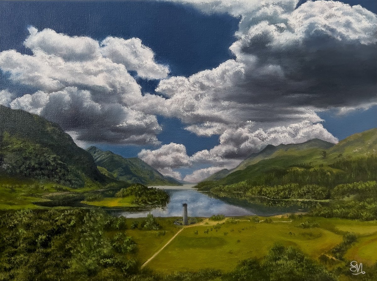 Photorealistic Oil Painting , Loch Shiel, Glenfinnan By Simona Nedeva, 16 X 12, Artwork For Sale On Artfinder