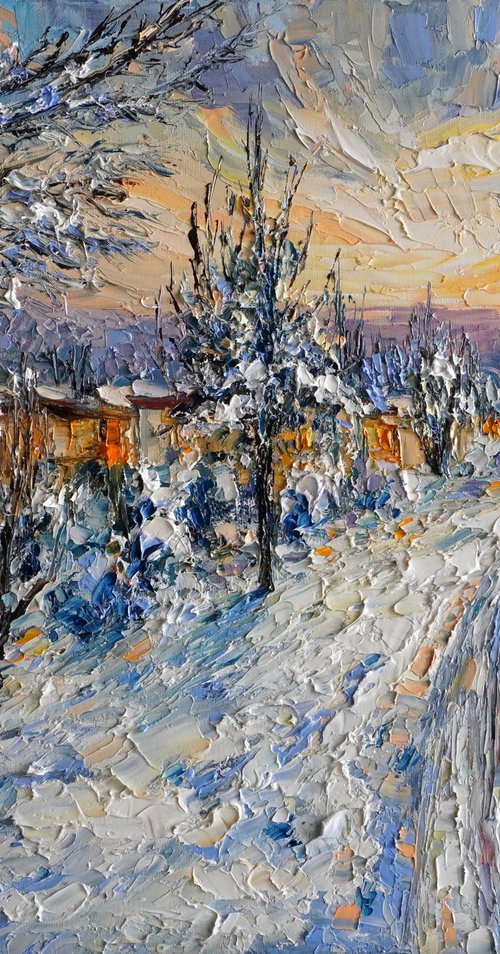 Winter Evening Glow by Haykuhi Khachatryan