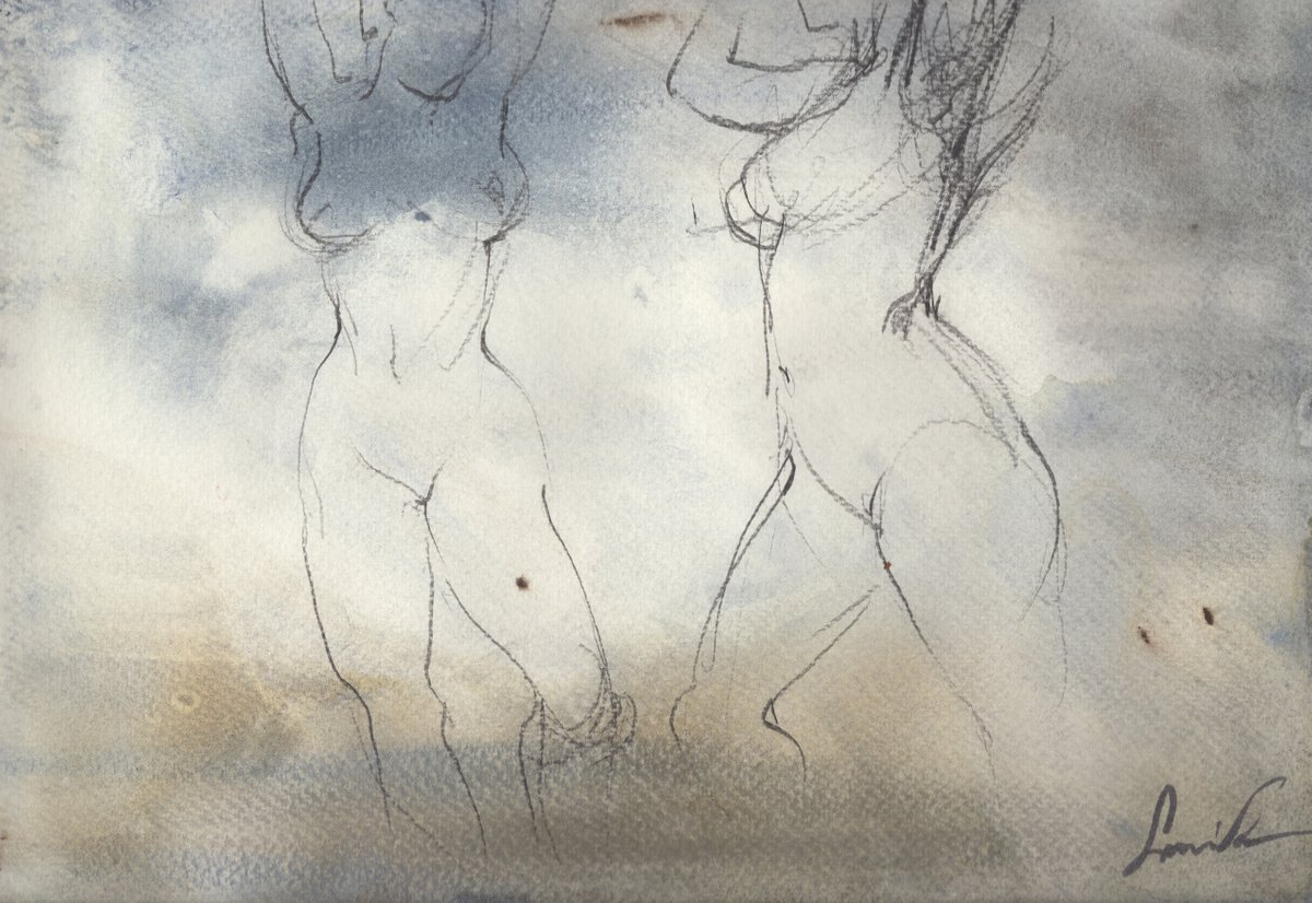 Abstract nude girls by πΊπ¦ Samira Yanushkova