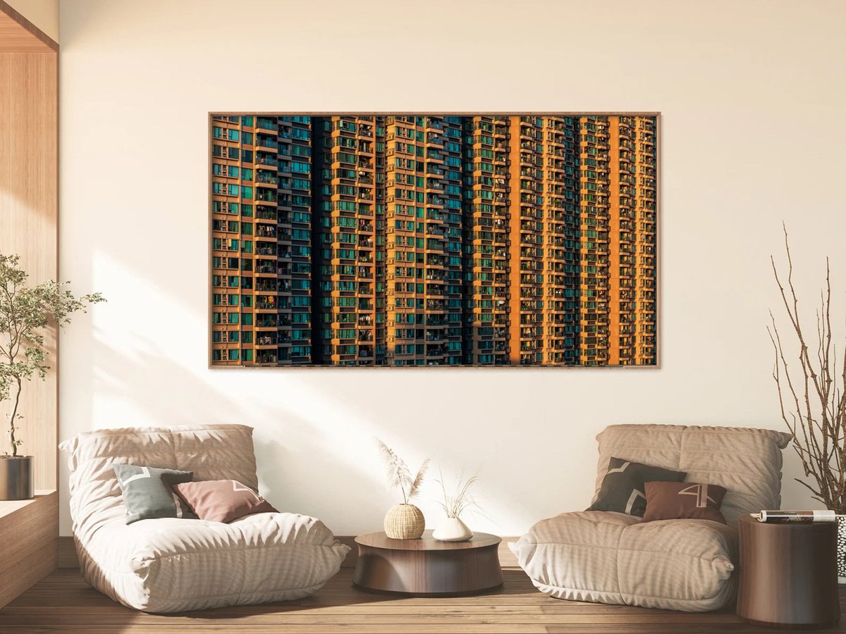 Abstract Cityscapes Photograph By Serge Horta, 71 X 39", Y-L Series #3, Original Artwork