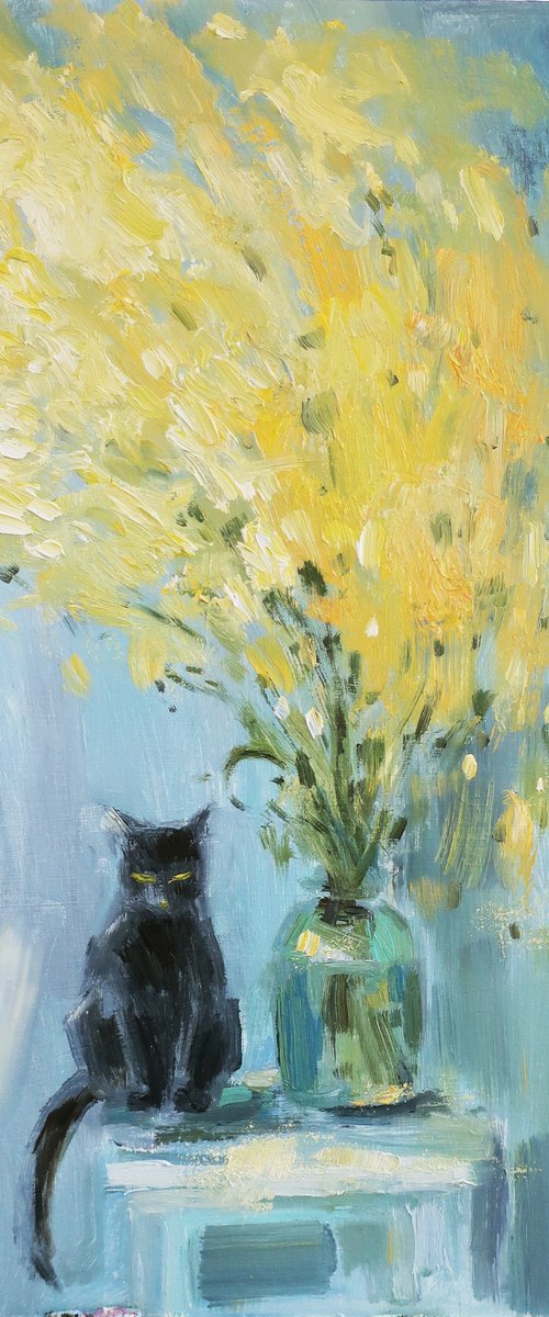 Black cat by Anna Shchapova