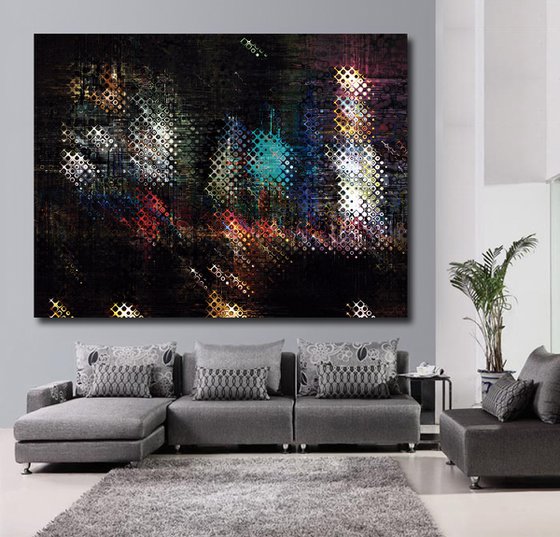 Ciudades abstractas III/XL large original artwork