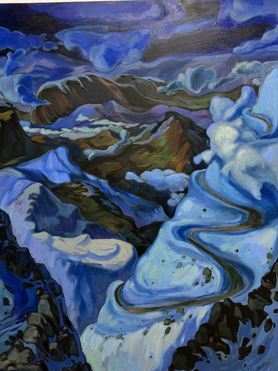 “Night in the mountains”