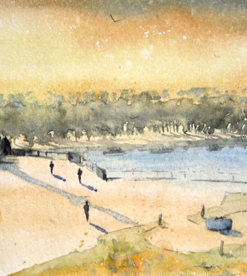 Kalemegdan #1 Beograd 17x36 cm 2020 by Nenad Kojić watercolorist