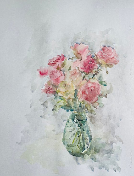 Roses 19,7x25,6 in