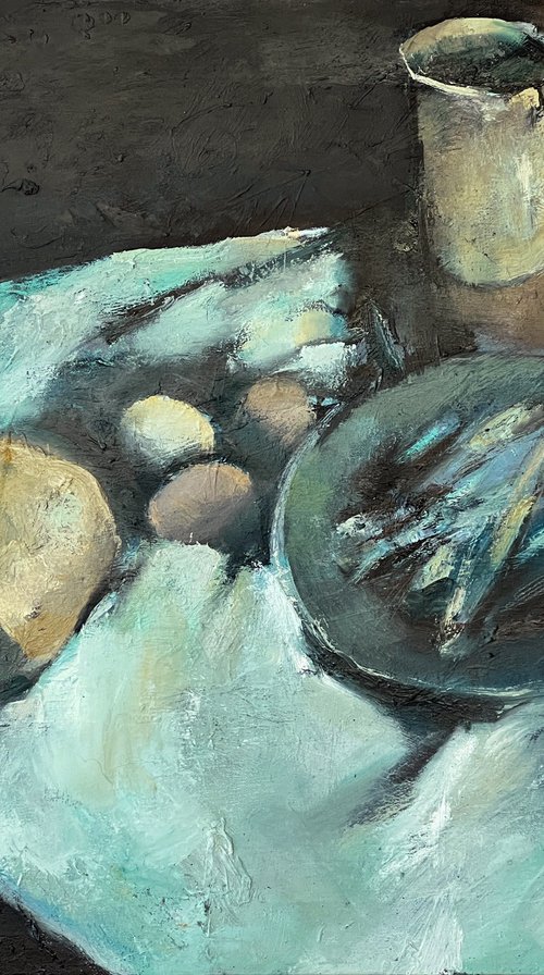 Still Life with Fish by Zakhar Shevchuk