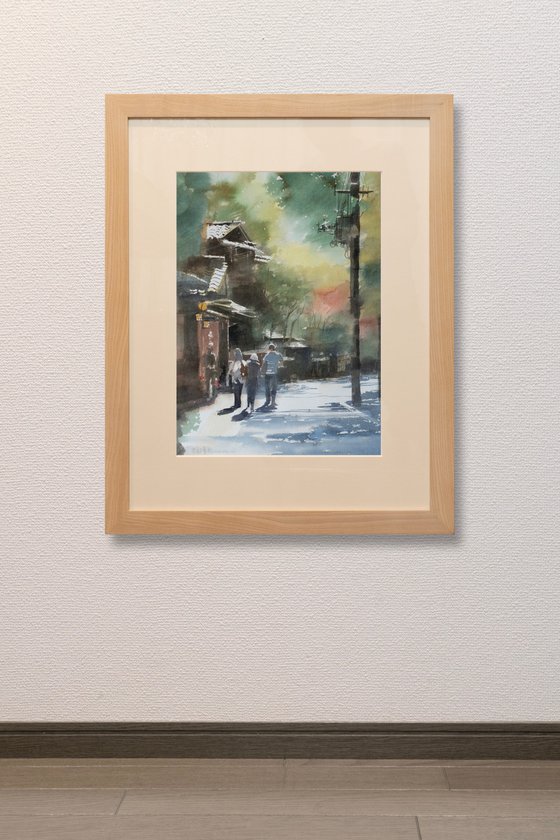 Sunlight and Shadows in Kibune, Kyoto