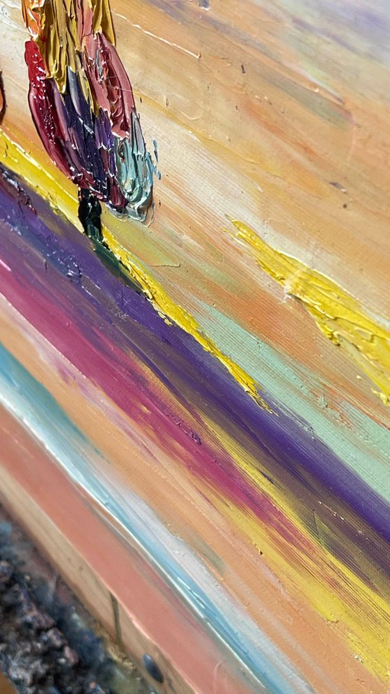 Colorful trees 50x60 cm