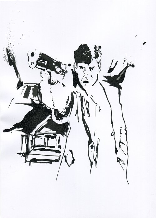 Gangster with a gun by Alexander Moldavanov