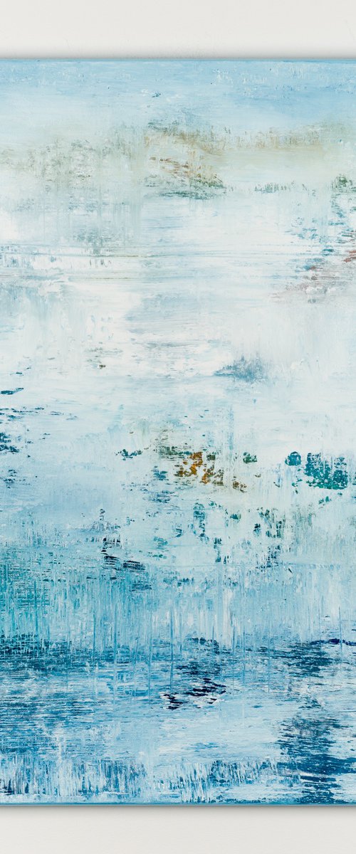 Blue abstract painting BC458 by Radek Smach