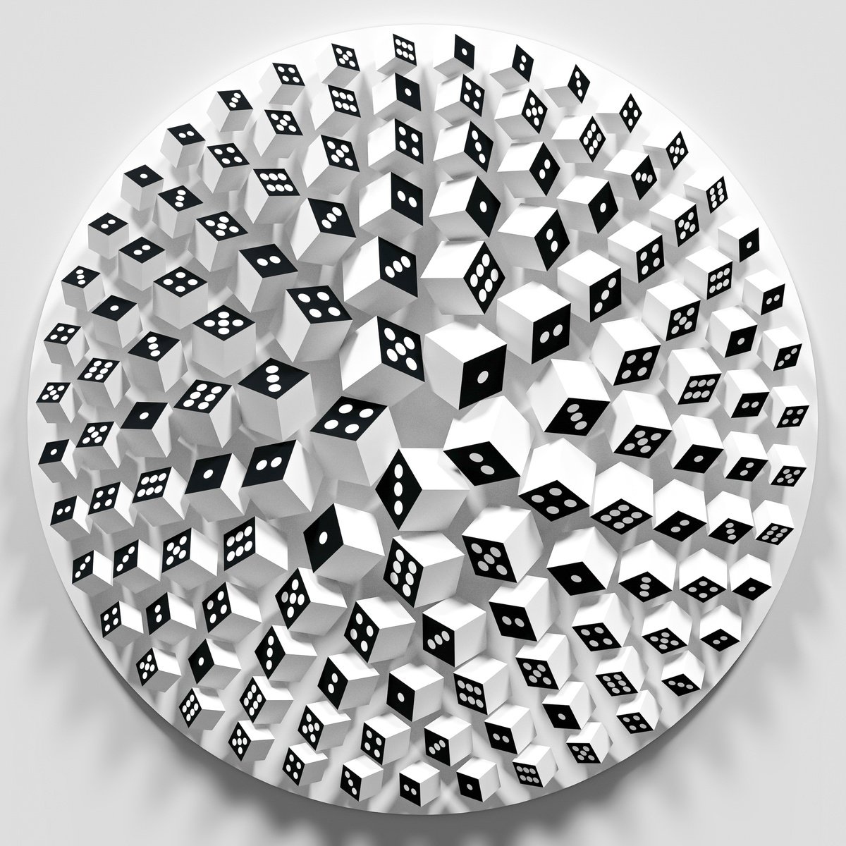 Geometric Abstract Wood Sculpture By Andrij Savchuk, 39 X 39, Start Game, Original Artwork