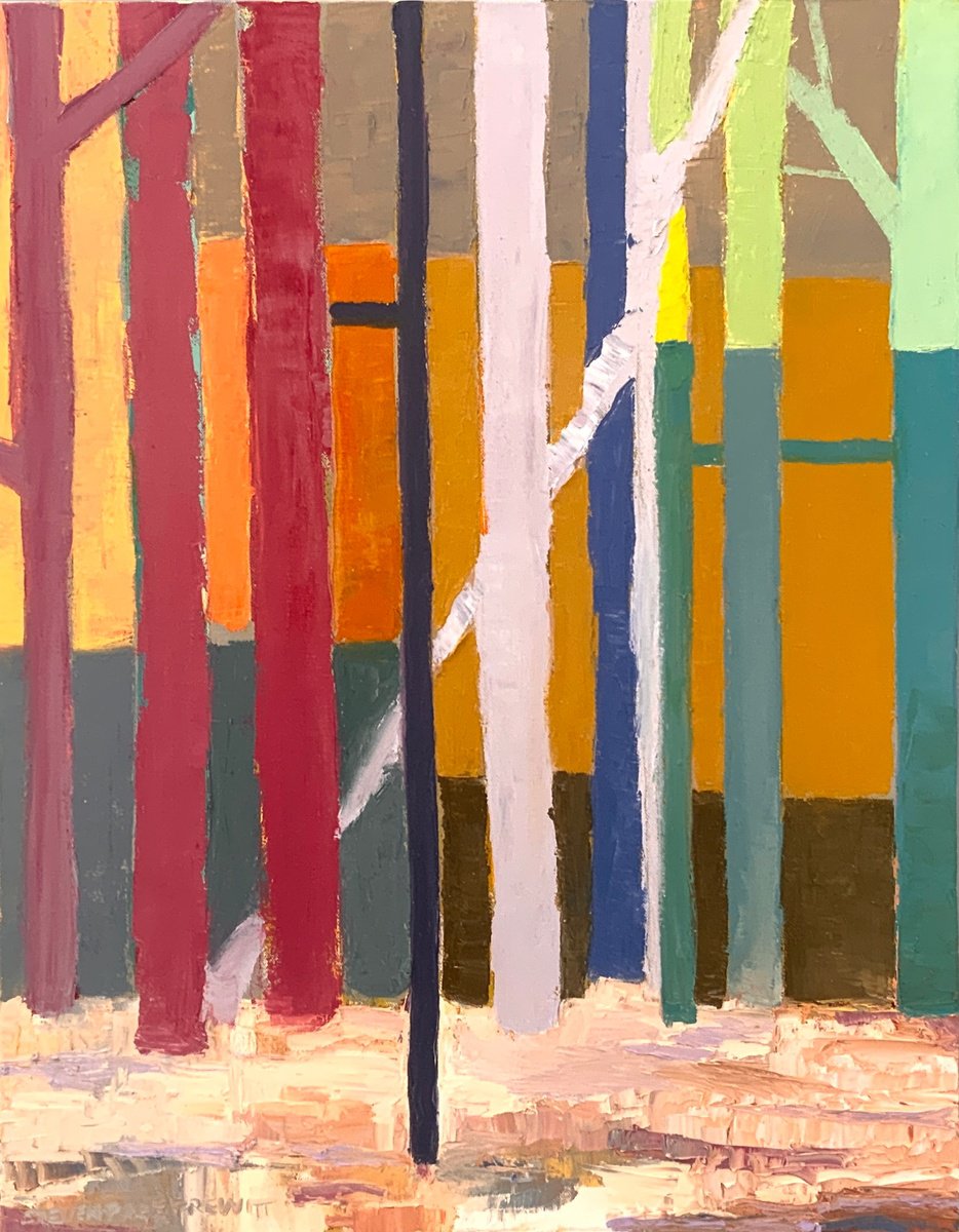 Impressionistic Abstract Oil Painting By Steven Page Prewitt, 22 X 28", The Weather We