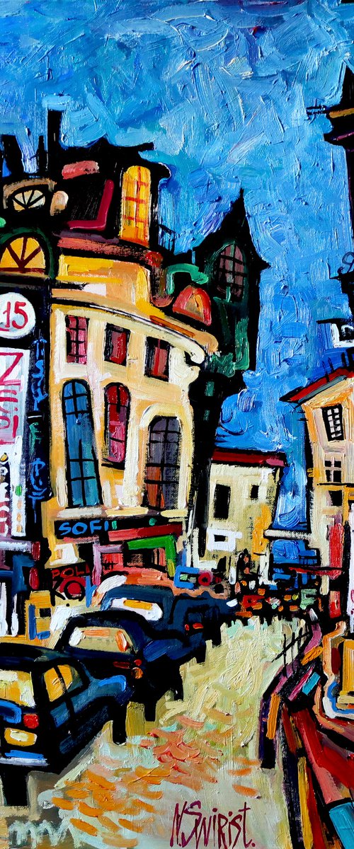 Paris at night. 15. by Nikifor Swiristuhin