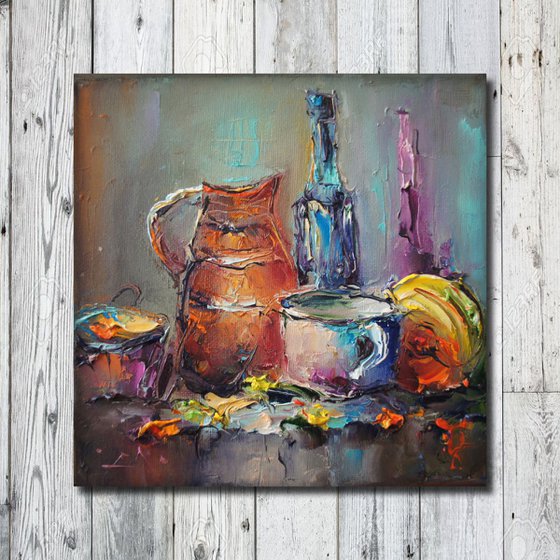 Still life, Oil painting, free shipping