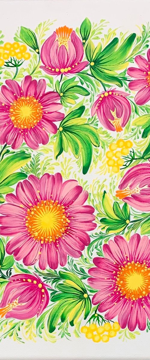 Canvas of Blossoms by Alla Kallass