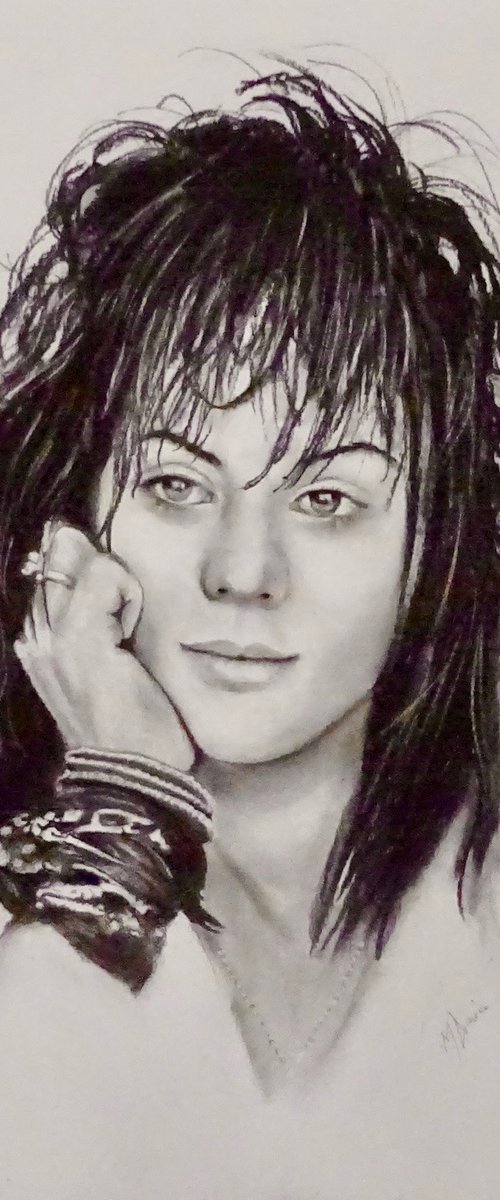 Joan Jett by Mel Davies Original Art