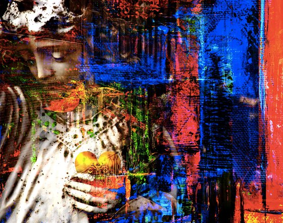 Angel with Golden Heart