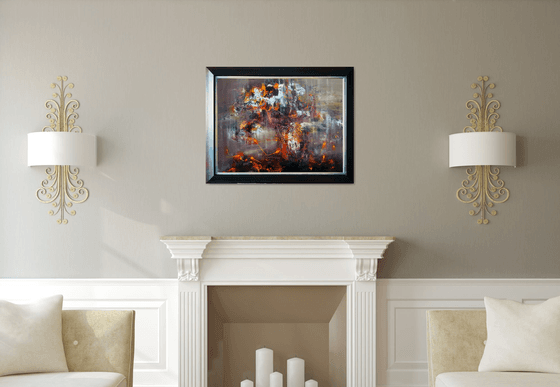 Stunning framed autumun colors ghostlly enigmatic still life by O KLOSKA