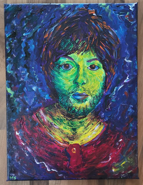 Paul McCartney Impressionist Van Gogh style portrait