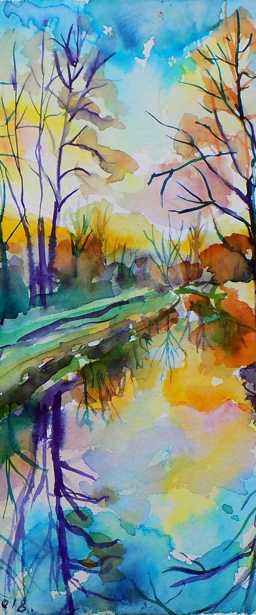 Winter water scene by Maja Grecic
