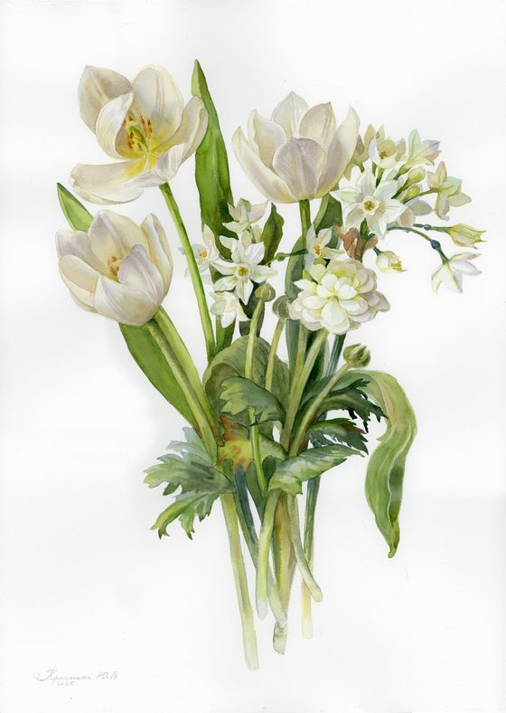 Spring White Bouquet