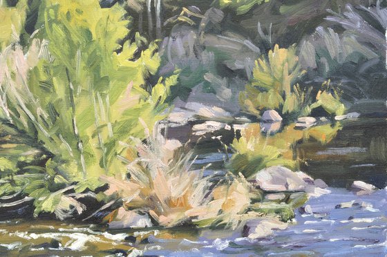 Autumn evening on the Loire river