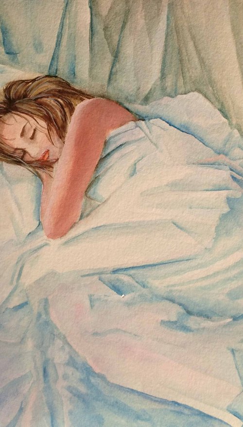 Sleeping woman by Susana Zarate