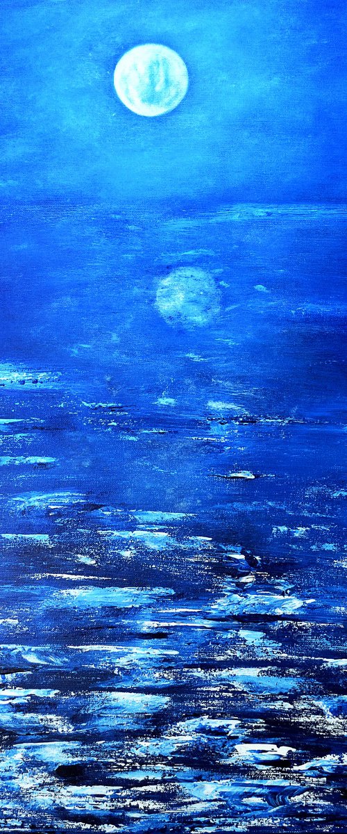 Magical full moon by Thierry Vobmann. Abstract .