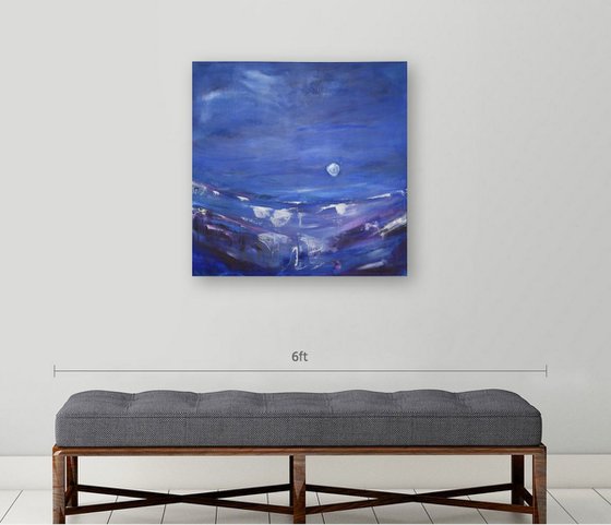 Silver Dream II - Abstract Seascape