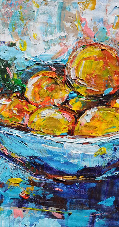 Citrus still life by Liubov Kvashnina