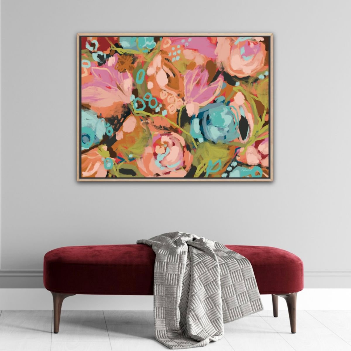 Abstract Botanical Giclee Print By Melinda Macdonald, 45 X 30", It