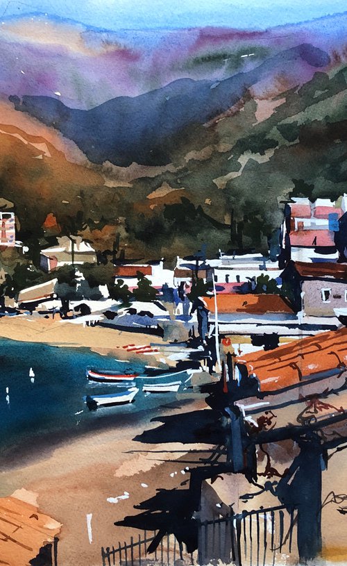 Beach view by Olga Beloborodova