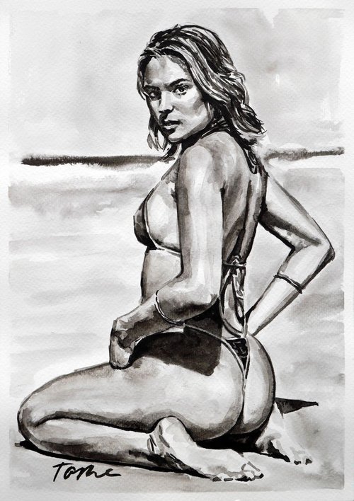 Beach girl by Tashe