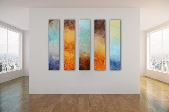 Pillars of colors - Landscapes