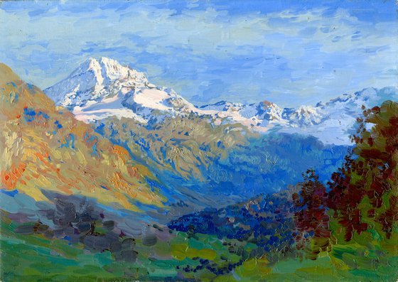 Morteratsch Glacier. Alps