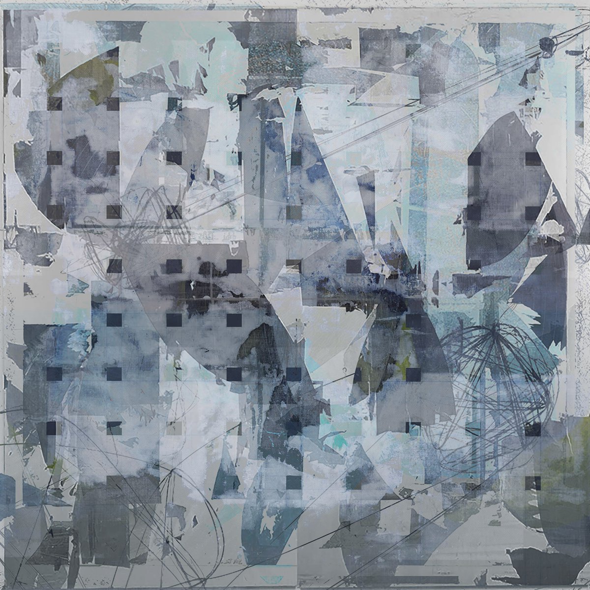 Abstract Limited Edition Print By The Most Active, 17 X 17", Lost Signals, Original Artwork