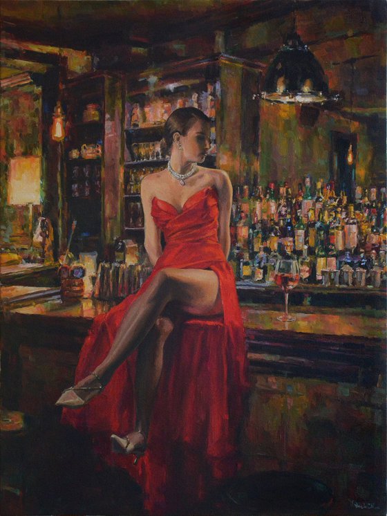 Lady in red