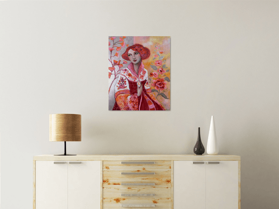 Pink serenade 54x 65 cm