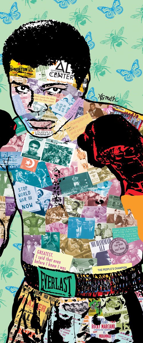 Muhammad Ali limited edition pop art print 11x14 by Amy Smith