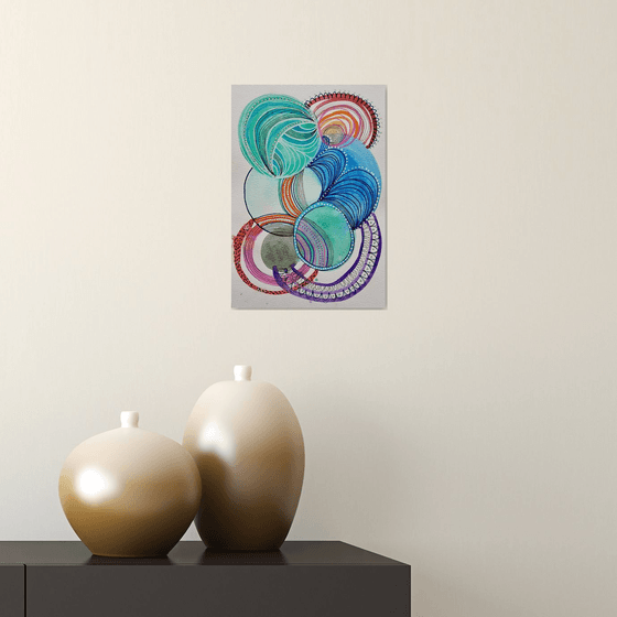 Blue and Green Circles