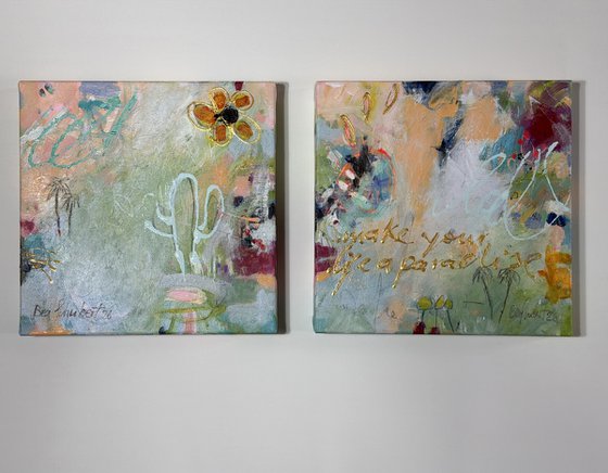 Make your life a paradise No.4 (diptychon)