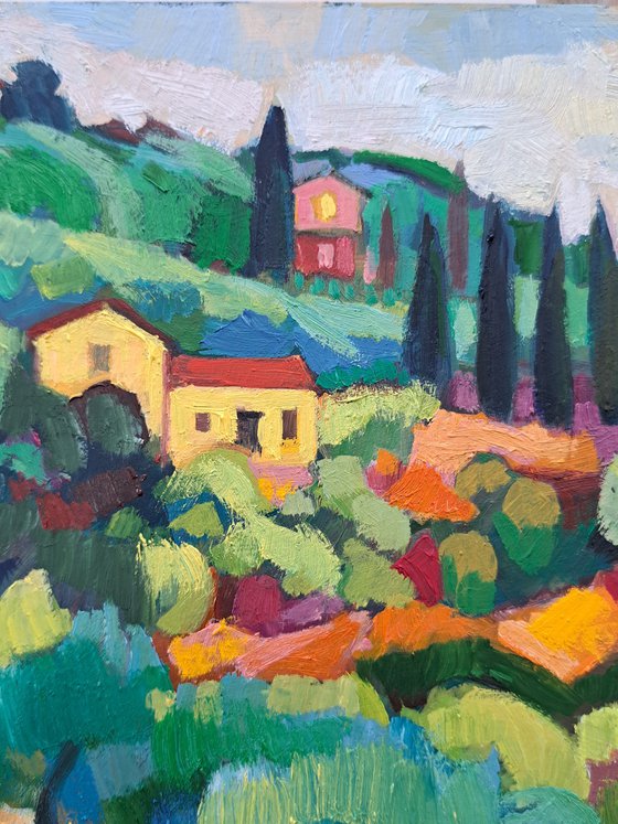 Among the Cypress Trees