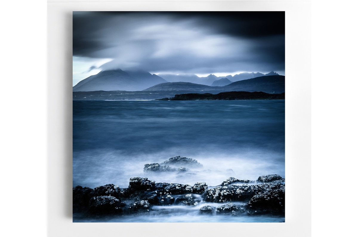 Impressionistic Landscape Photograph By Lynne Douglas, 24 X 24", The Black Cuillin, Original Artwork
