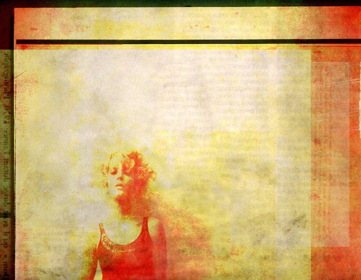 Surrealistic Portrait Photograph By Philippe Berthier, 30 X 24", Le Troisieme Roman........, Original Artwork