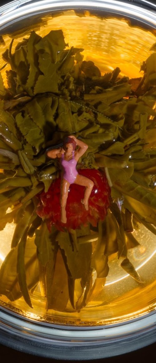 Blooming Flower Tea Sunbathing by Marc Ehrenbold